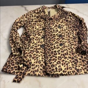 Trench coat leopard